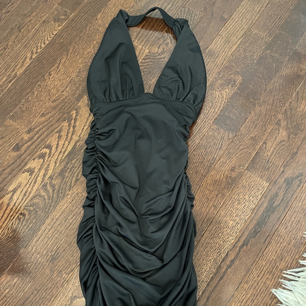 Princess polly halter top black dress